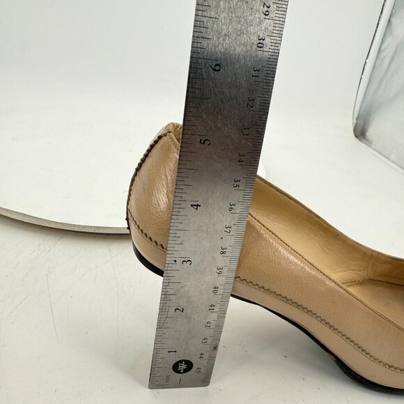 Jimmy Choo Women Size Eu 38 US 8 Creme brown Leather Pointed Toe Heel Shoes - Picture 11 of 12